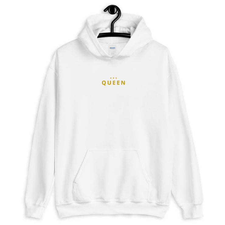 Queen Embroidery Hooded Sweatshirt