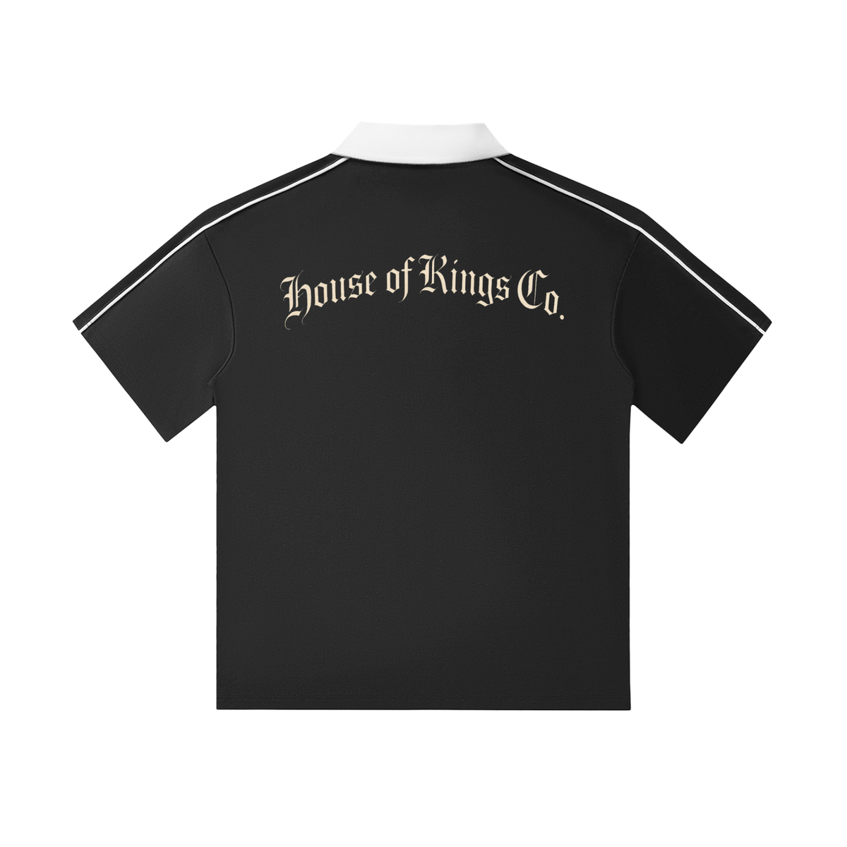 Contrast Collar Short-Sleeve Polo Shirt ODMPOD