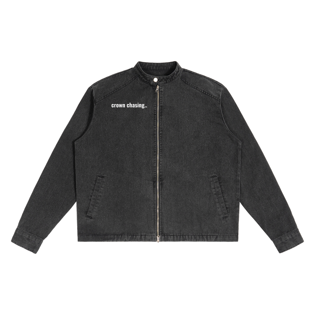 Denim Vintage Washed Jacket Black Jacket House of Kings Co.