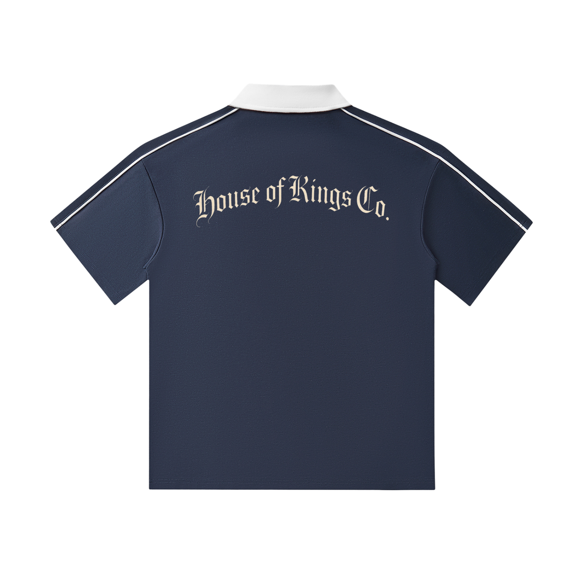Contrast Collar Short-Sleeve Polo Shirt ODMPOD
