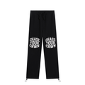 Essential Drawstring Straight-Leg Sweatpants Black ODMPOD
