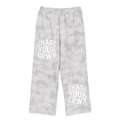 Dirty Washed Fleece Sweatpants Flower gray ODMPOD