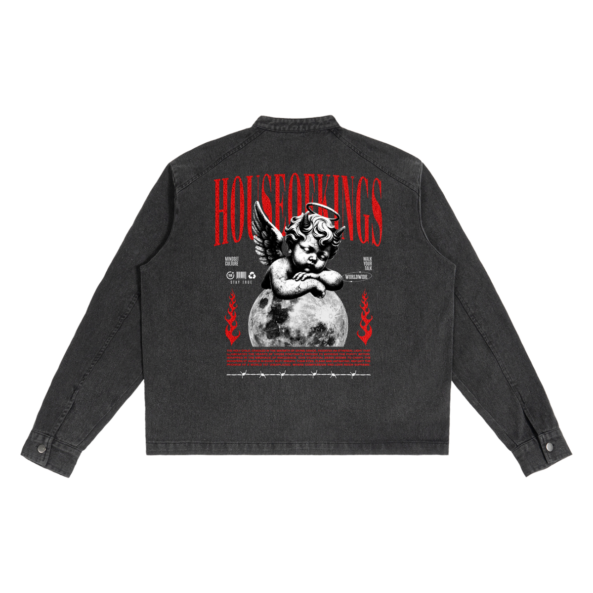 Denim Vintage Washed Jacket Jacket House of Kings Co.