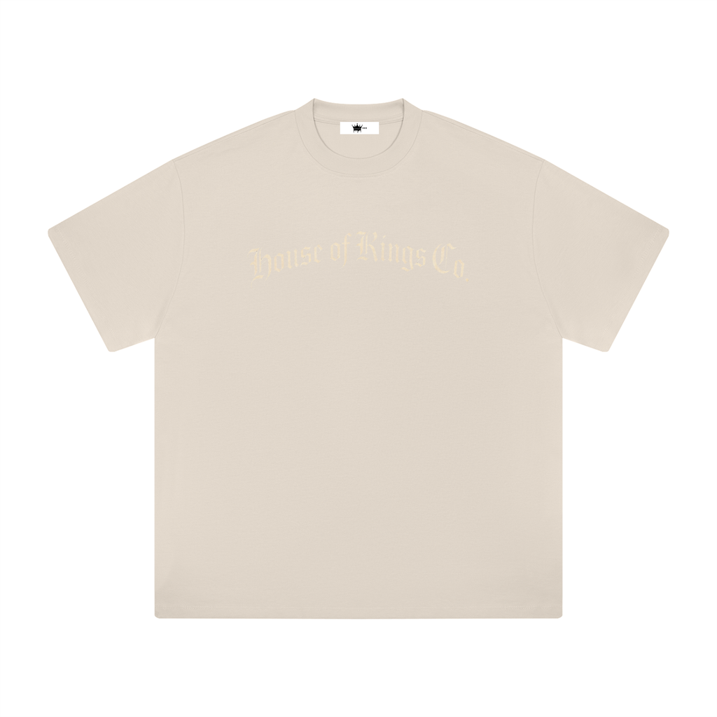 Heavyweight Drop Shoulder T-Shirt Light Apricot T-SHIRT House of Kings Co.