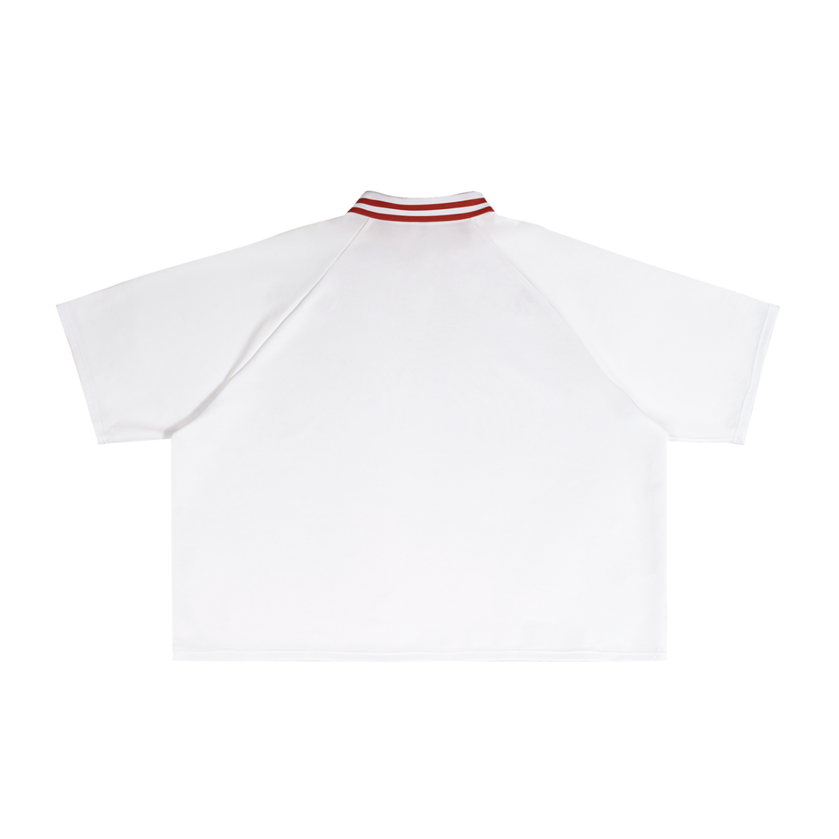 Contrast Lapel Collar Boxy T-Shirt ODMPOD