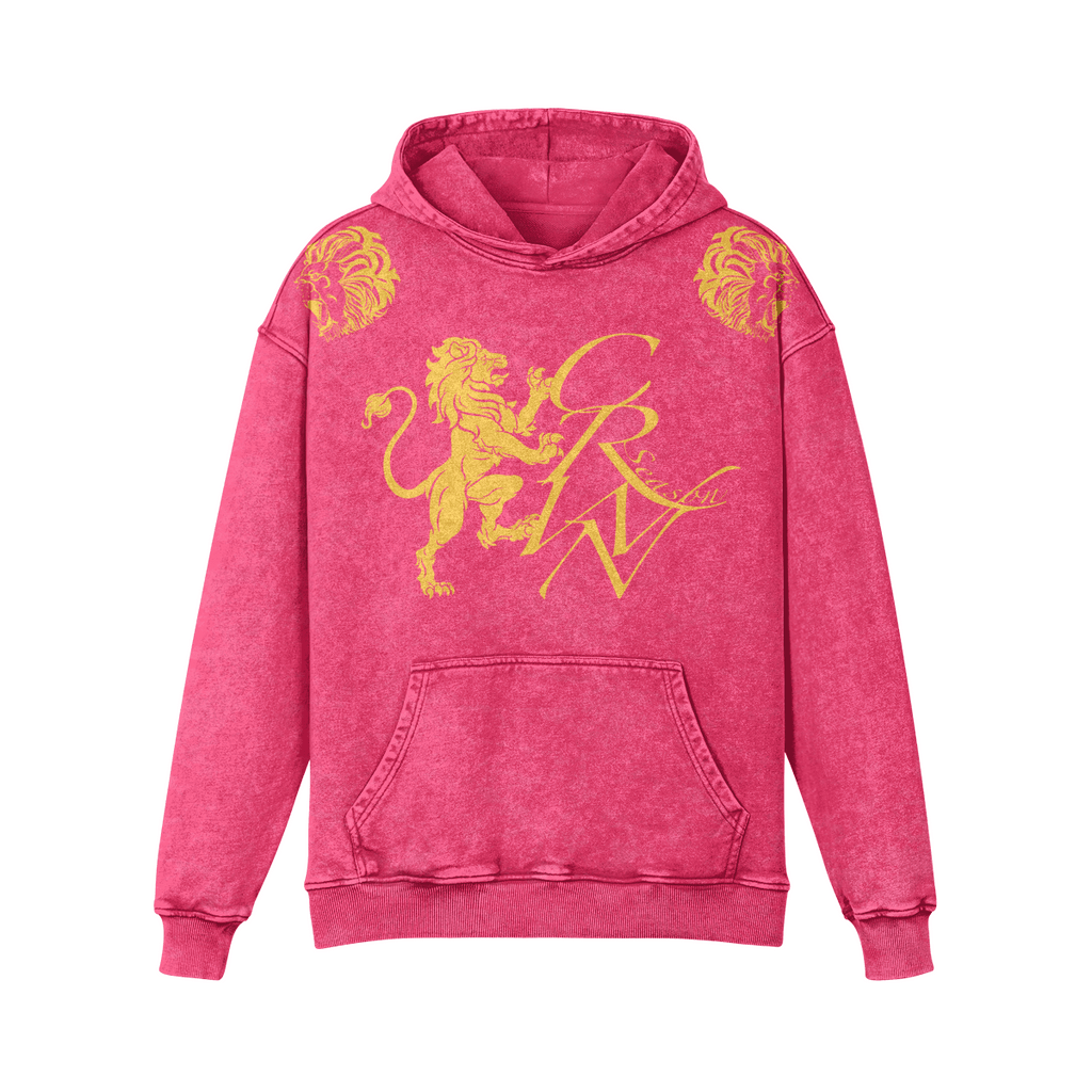 CRWN Royal Oversized Hoodie – House of Kings Co. Dark Pink PODpartner