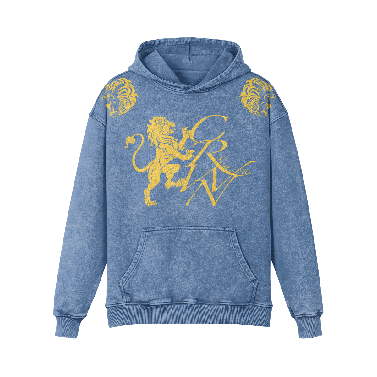 CRWN Royal Oversized Hoodie – House of Kings Co. Shadow Blue PODpartner