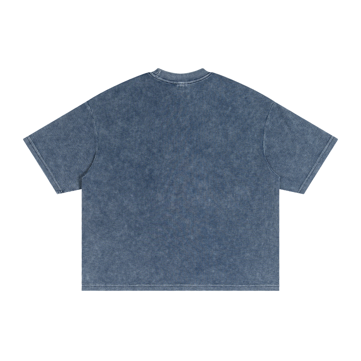Textured Waffle Washed Boxy T-Shirt ODMPOD