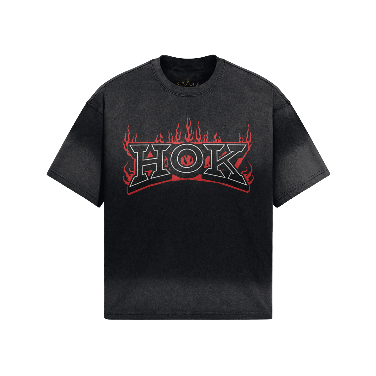 HOK Logo Burnout Graphic T-Shirt – House of Kings Co. Black PODpartner