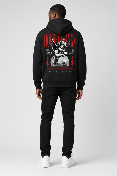Contrast Plaid Boxy Zip Hoodie Zipper Hoodie House of Kings Co.
