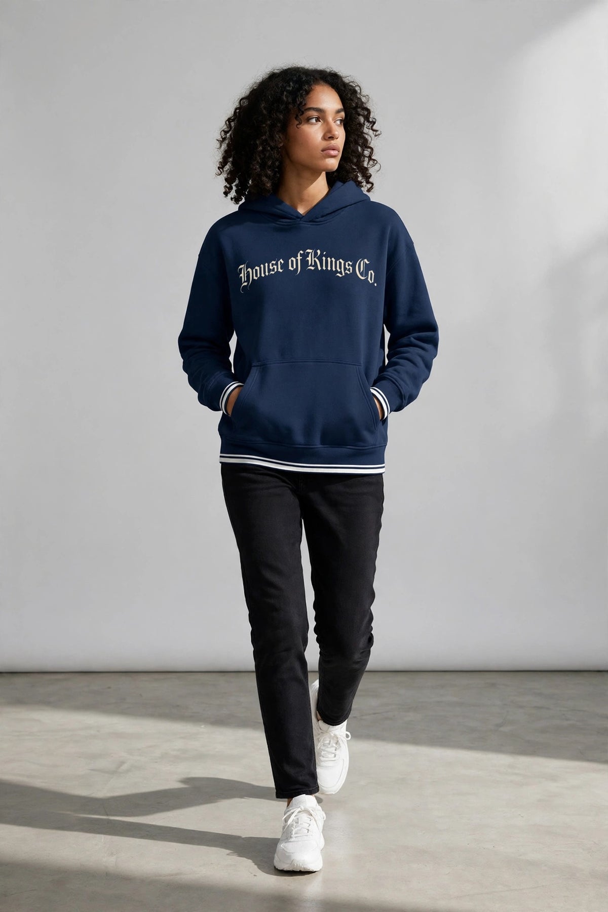 Unisex Oversized Color Block Fleece Hoodie