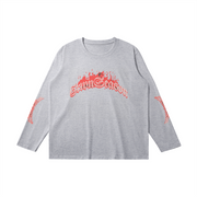 CRWNSEASON Fire Long Sleeve Shirt (Get One Size Bigger Runs Small)