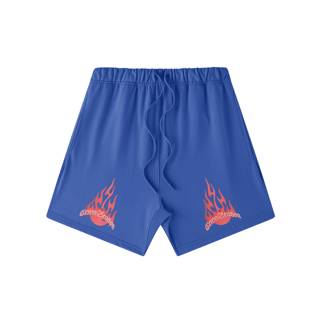 CRWNSEASON Streetwear Shorts – House of Kings Co. Cerulean Blue PODpartner