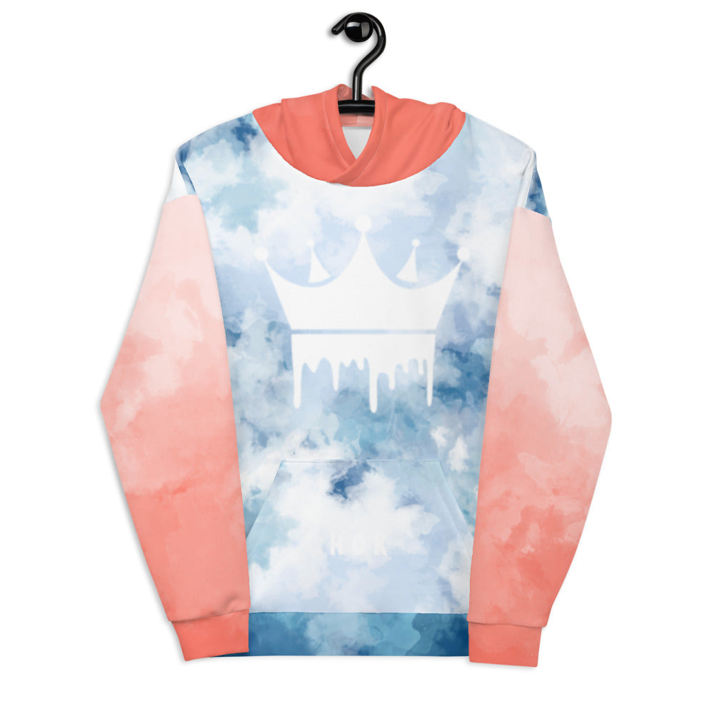 HOK LOGO Unisex Hoodie BLUE/Red