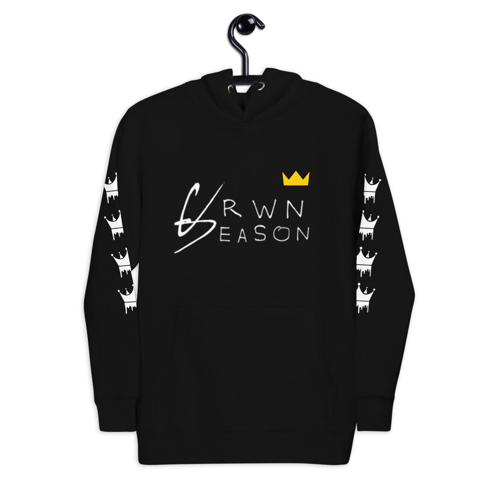 CRWNSEASON Premium Hoodie Black Sweatshirt House of Kings Co.