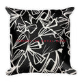 Blood of Medusa Dark Butterfly Square Pillow